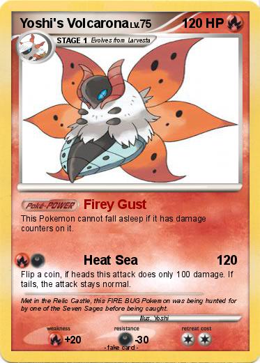 Pokemon Yoshi's Volcarona