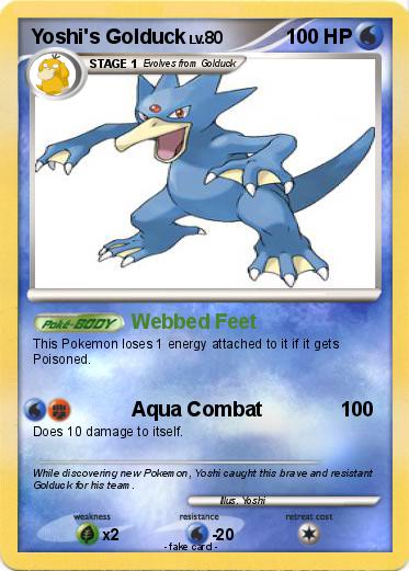 Pokemon Yoshi's Golduck
