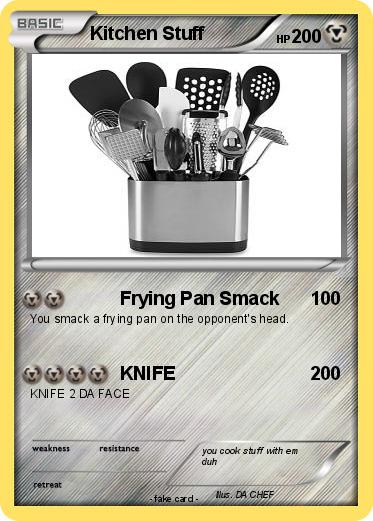 Pokemon Kitchen Stuff