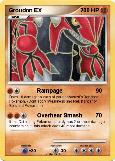 Pokemon Groudon EX