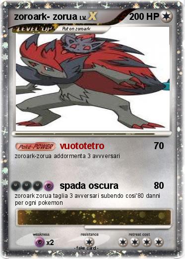 Pokemon zoroark- zorua