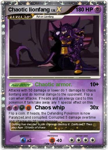 Pokemon Chaotic lionfang