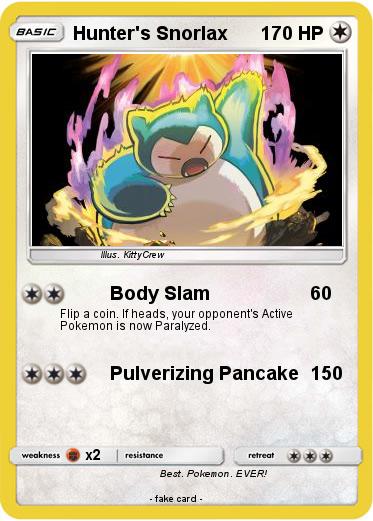 Pokemon Hunter's Snorlax
