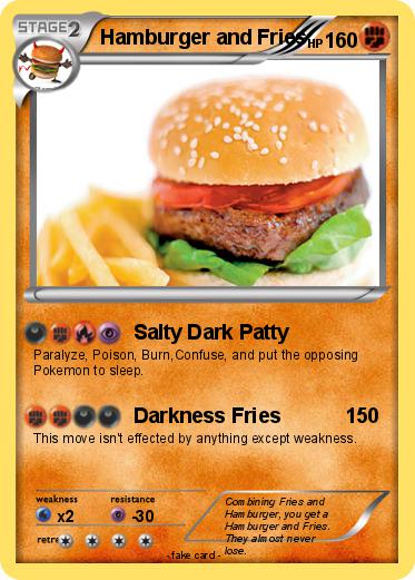 Pokemon Hamburger and Fries