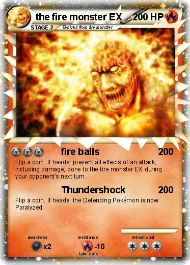 Pokemon the fire monster EX