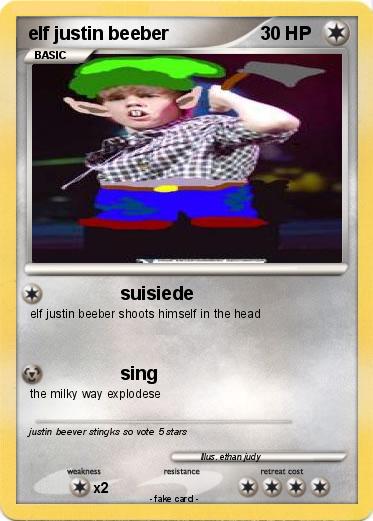 Pokemon elf justin beeber