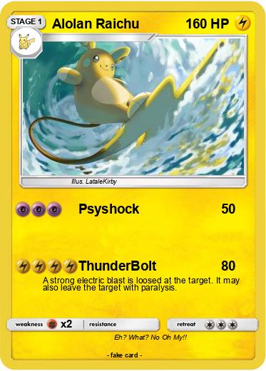 Pokemon Alolan Raichu