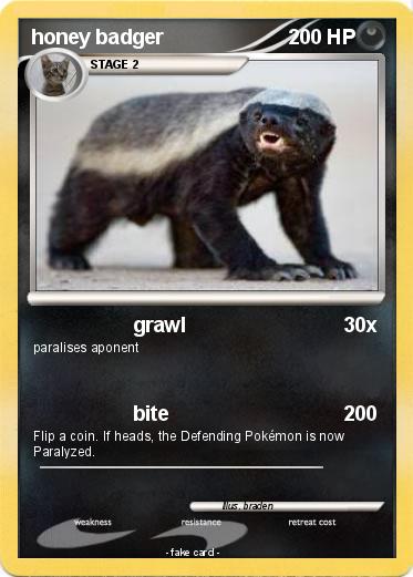 Pokemon honey badger