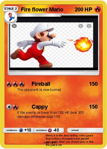 Pokemon Fire flower Mario