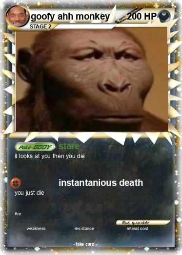 Pokemon goofy ahh monkey