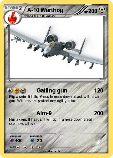 Pokemon A-10 Warthog