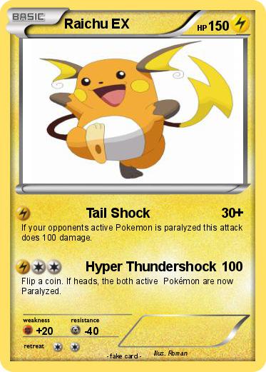Pokemon Raichu EX
