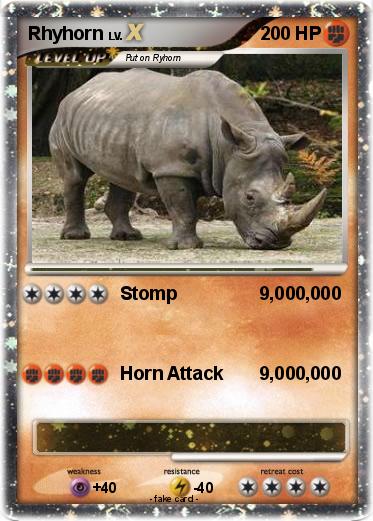 Pokemon Rhyhorn