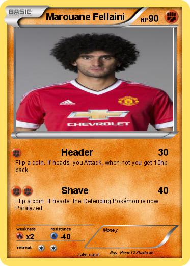 Pokemon Marouane Fellaini