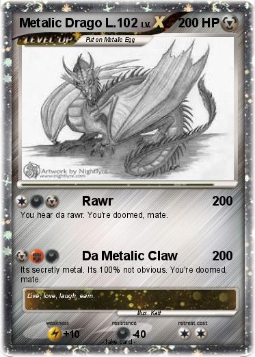 Pokemon Metalic Drago L.102