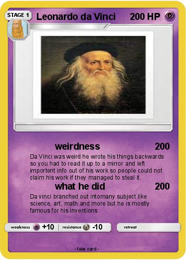 Pokemon Leonardo da Vinci