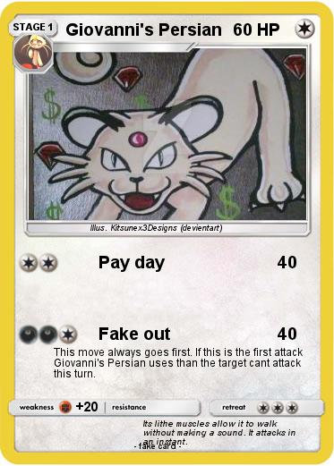 Pokemon Giovanni's Persian