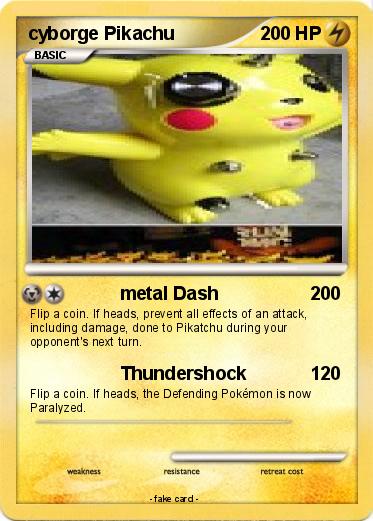 Pokemon cyborge Pikachu