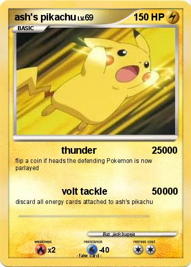 Pokemon ash's pikachu