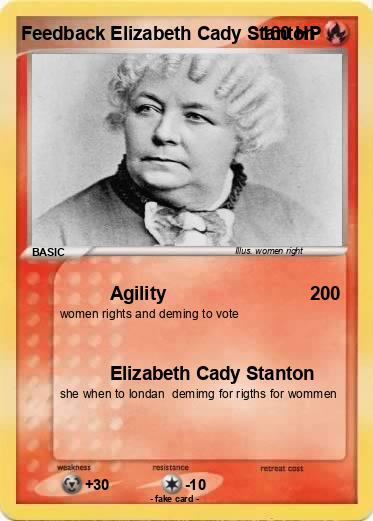 Pokemon Feedback Elizabeth Cady Stanton