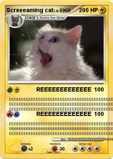 Pokemon Screeeaming cat