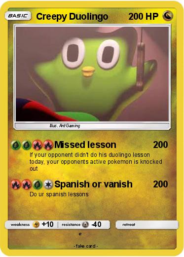 Pokemon Creepy Duolingo