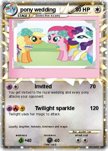 Pokemon pony wedding