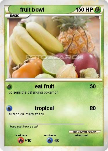 Pokemon fruit bowl