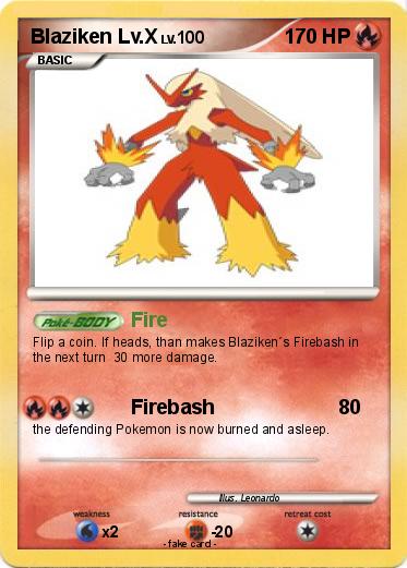 Pokemon Blaziken Lv.X