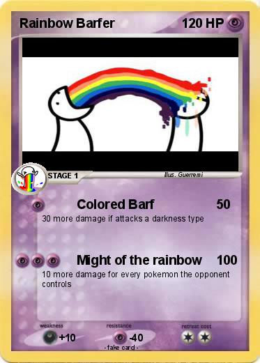 Pokemon Rainbow Barfer
