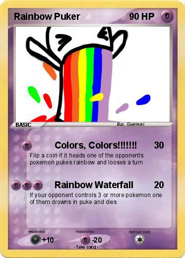 Pokemon Rainbow Puker