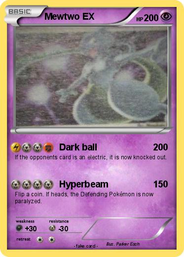 Pokemon Mewtwo EX