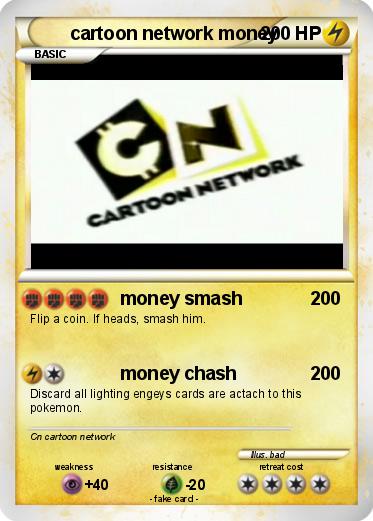 Pokemon cartoon network money