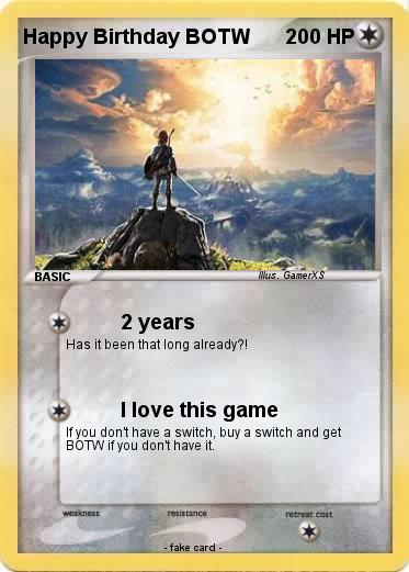 Pokemon Happy Birthday BOTW