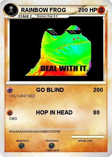Pokemon RAINBOW FROG