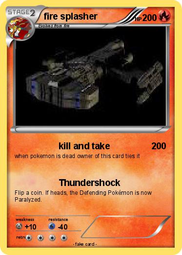 Pokemon fire splasher