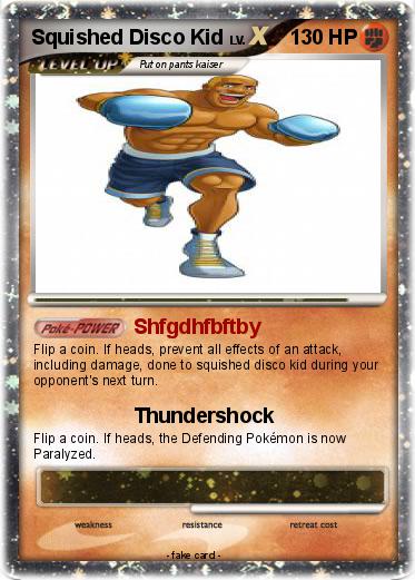 Pokemon Squished Disco Kid