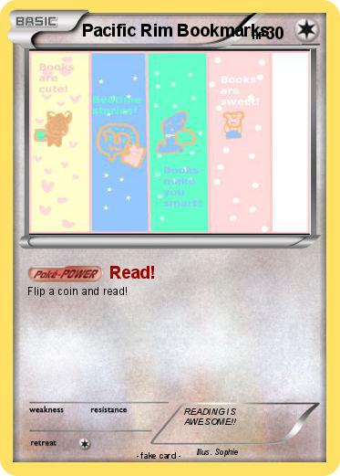 Pokemon Pacific Rim Bookmarks