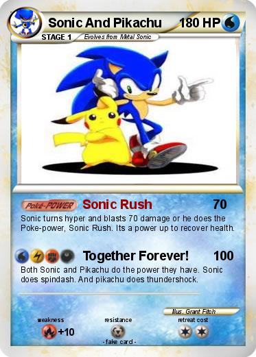 Pokemon Sonic And Pikachu