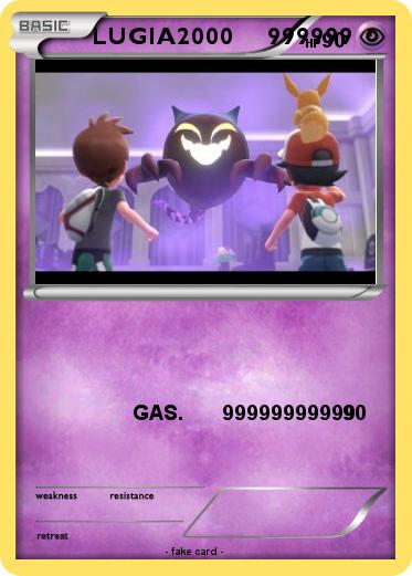 Pokemon LUGIA2000     999999