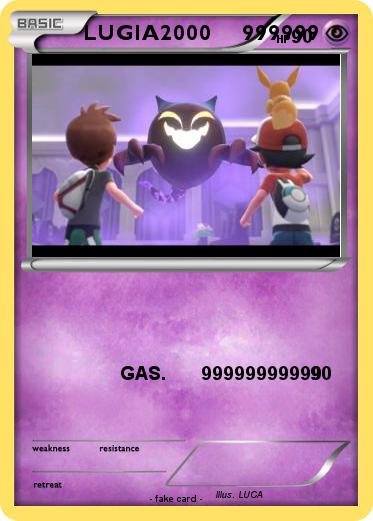 Pokemon LUGIA2000     999999