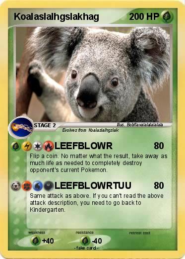 Pokemon Koalaslalhgslakhag