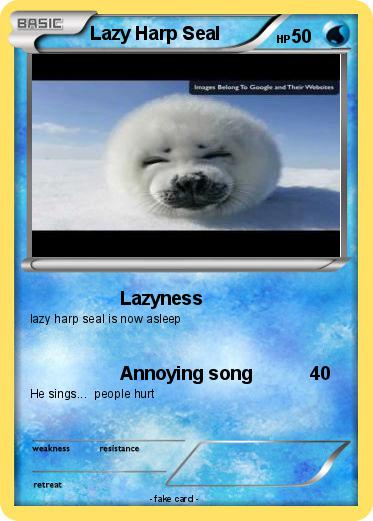 Pokemon Lazy Harp Seal