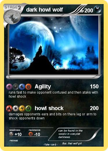 Pokemon dark howl wolf