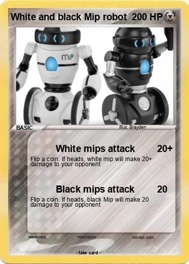 Pokemon White and black Mip robot