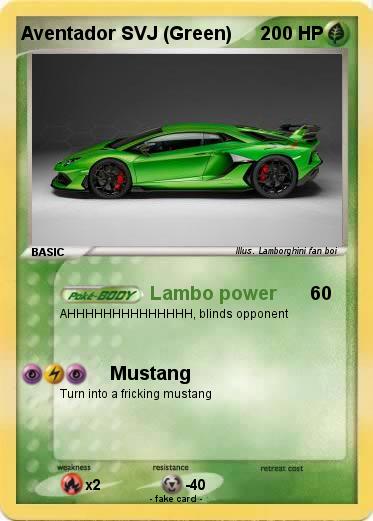Pokemon Aventador SVJ (Green)