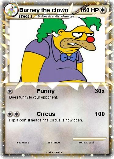 Pokemon Barney the clown