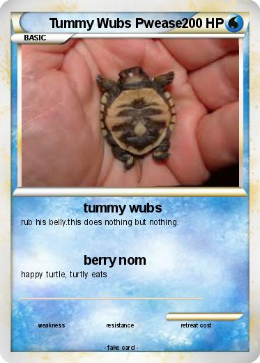 Pokemon Tummy Wubs Pwease