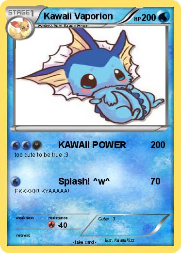 Pokemon Kawaii Vaporion