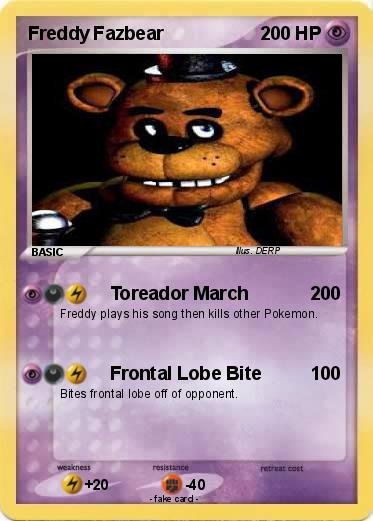 Pokemon Freddy Fazbear